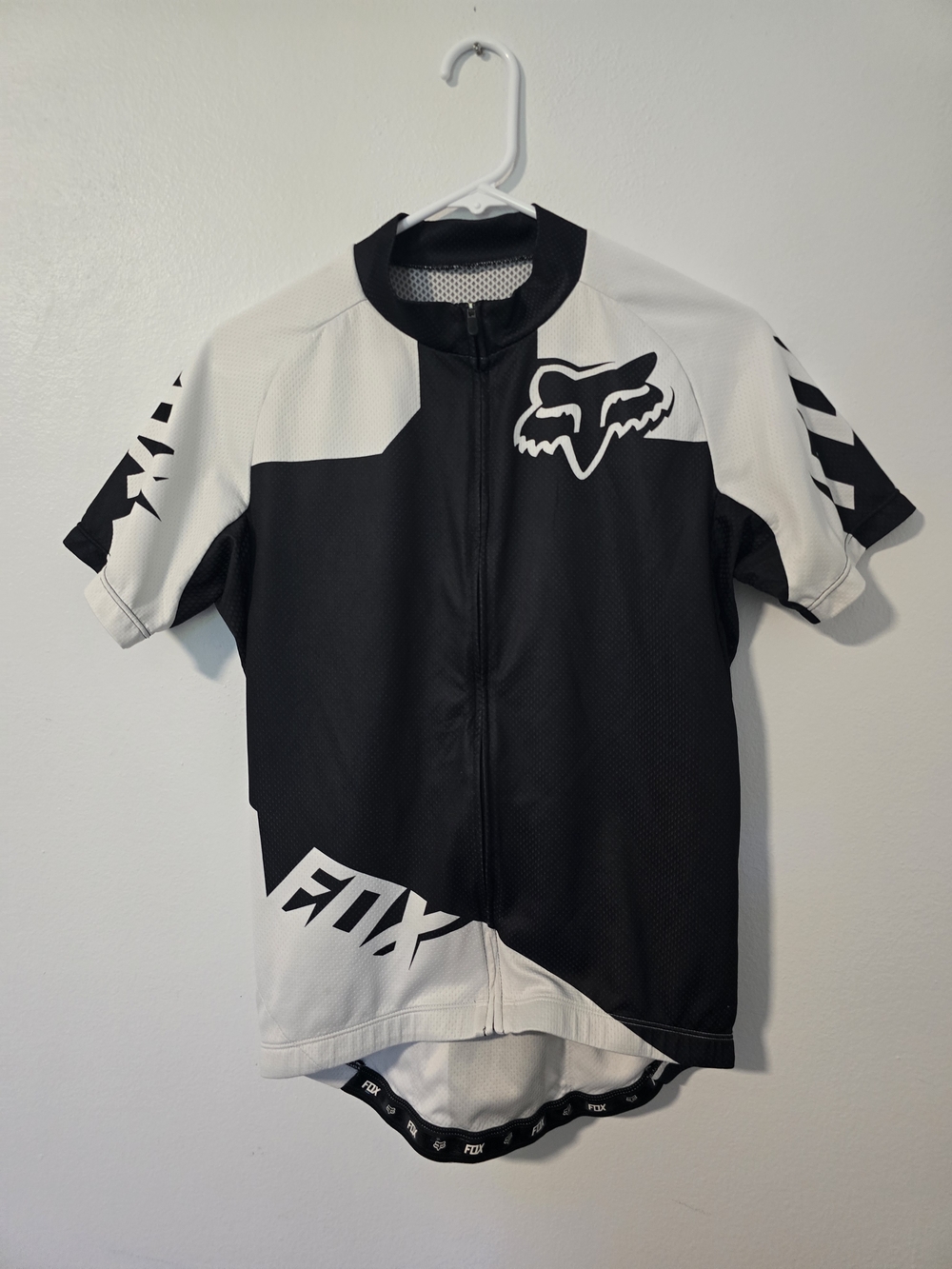 Fox Racing Livewire Short-Sleeved Jersey Biking Cycling Medium Black White